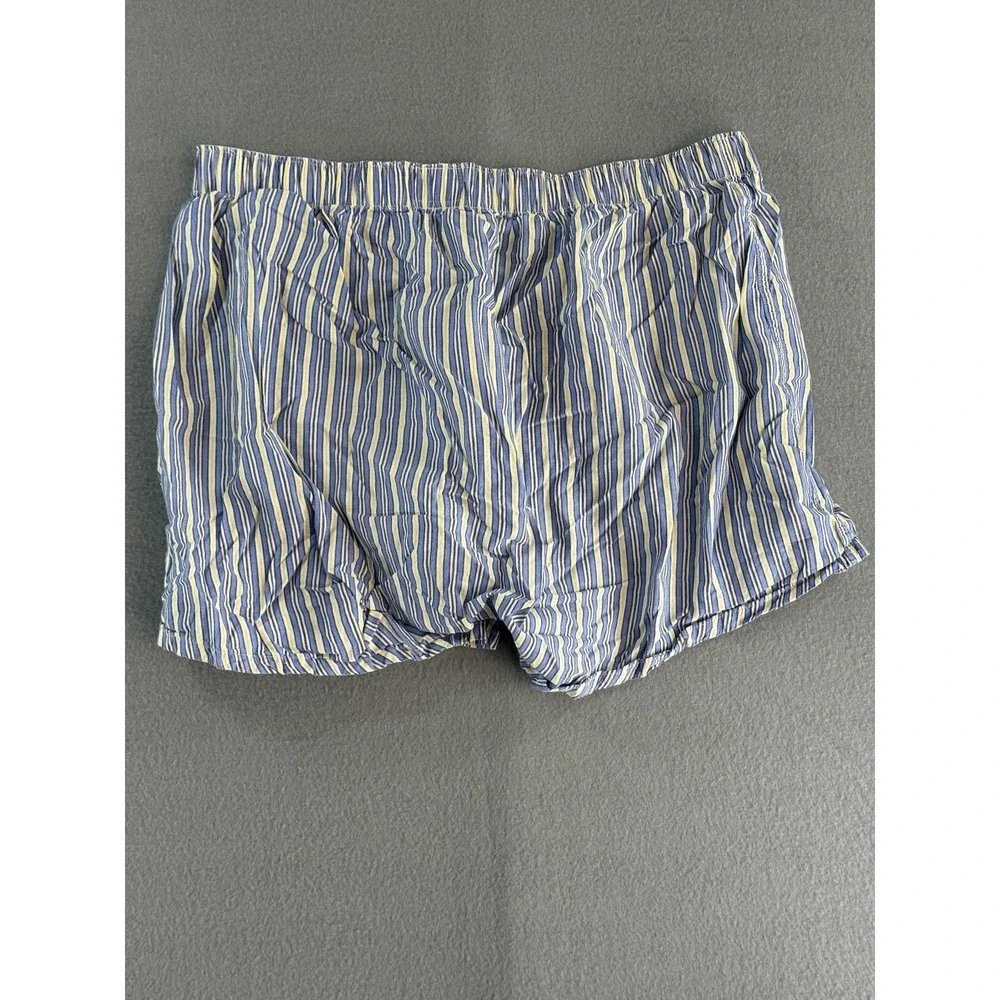 Polo Ralph Lauren Boxer Shorts Mens Large Blue‎ Stripe Lightweight Underwear
